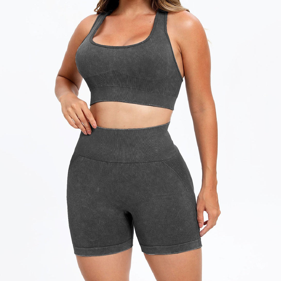 Scoop Neck Wide Strap Top and Shorts Active Set