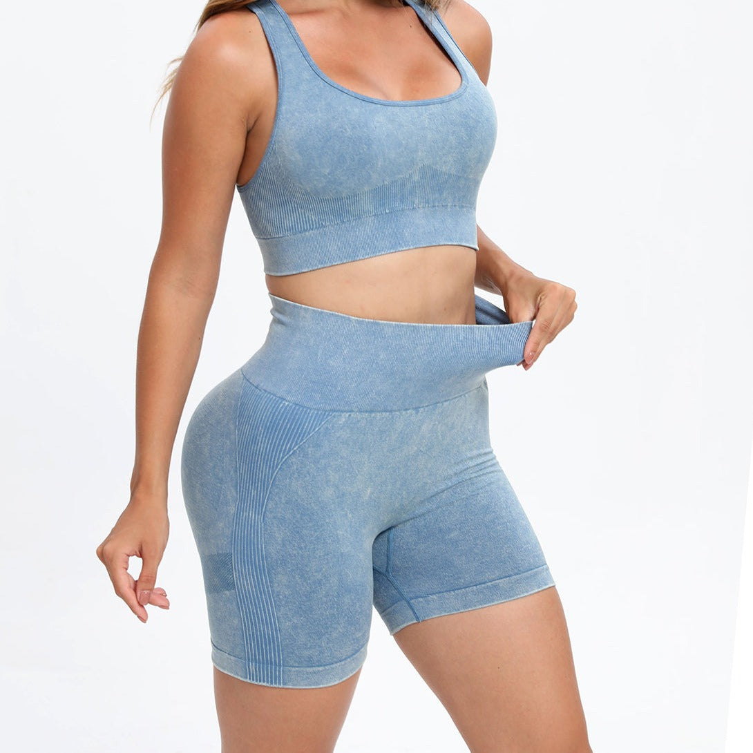 Scoop Neck Wide Strap Top and Shorts Active Set