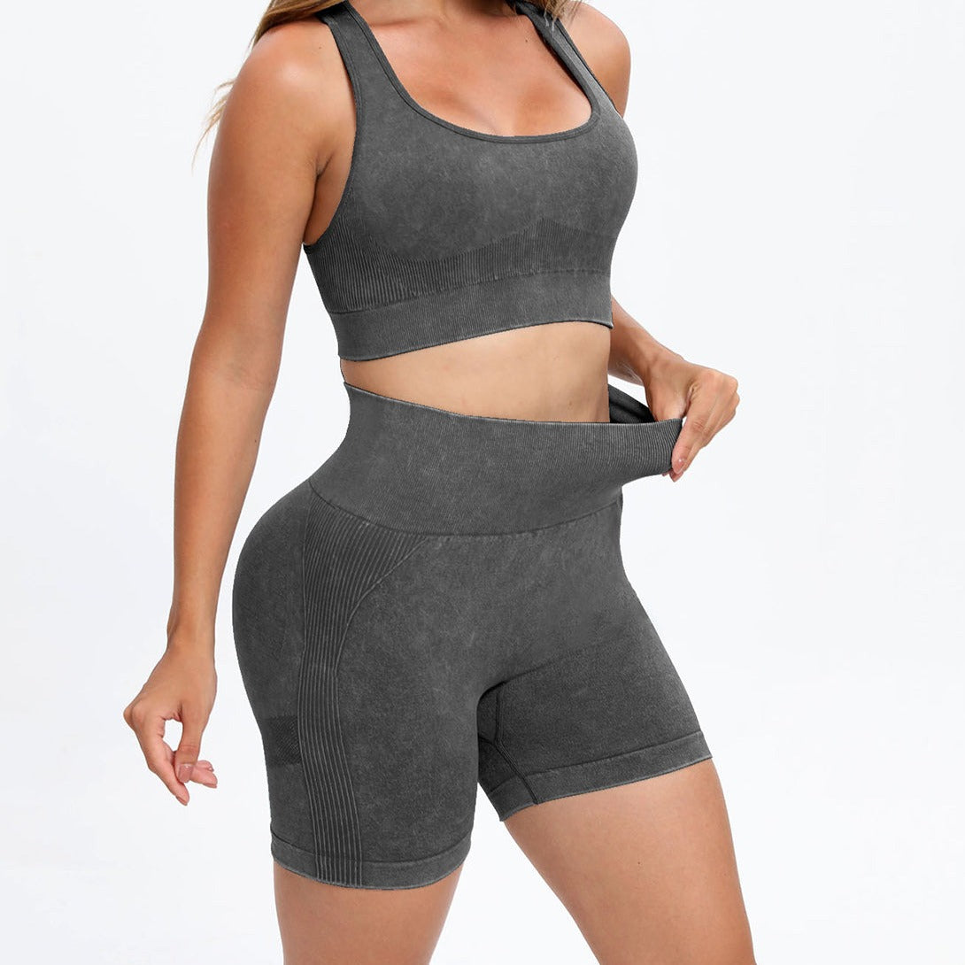 Scoop Neck Wide Strap Top and Shorts Active Set