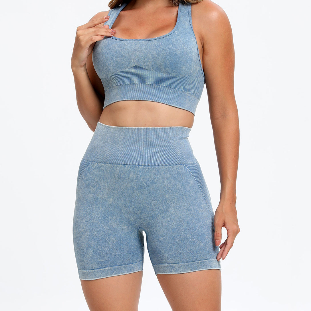 Scoop Neck Wide Strap Top and Shorts Active Set